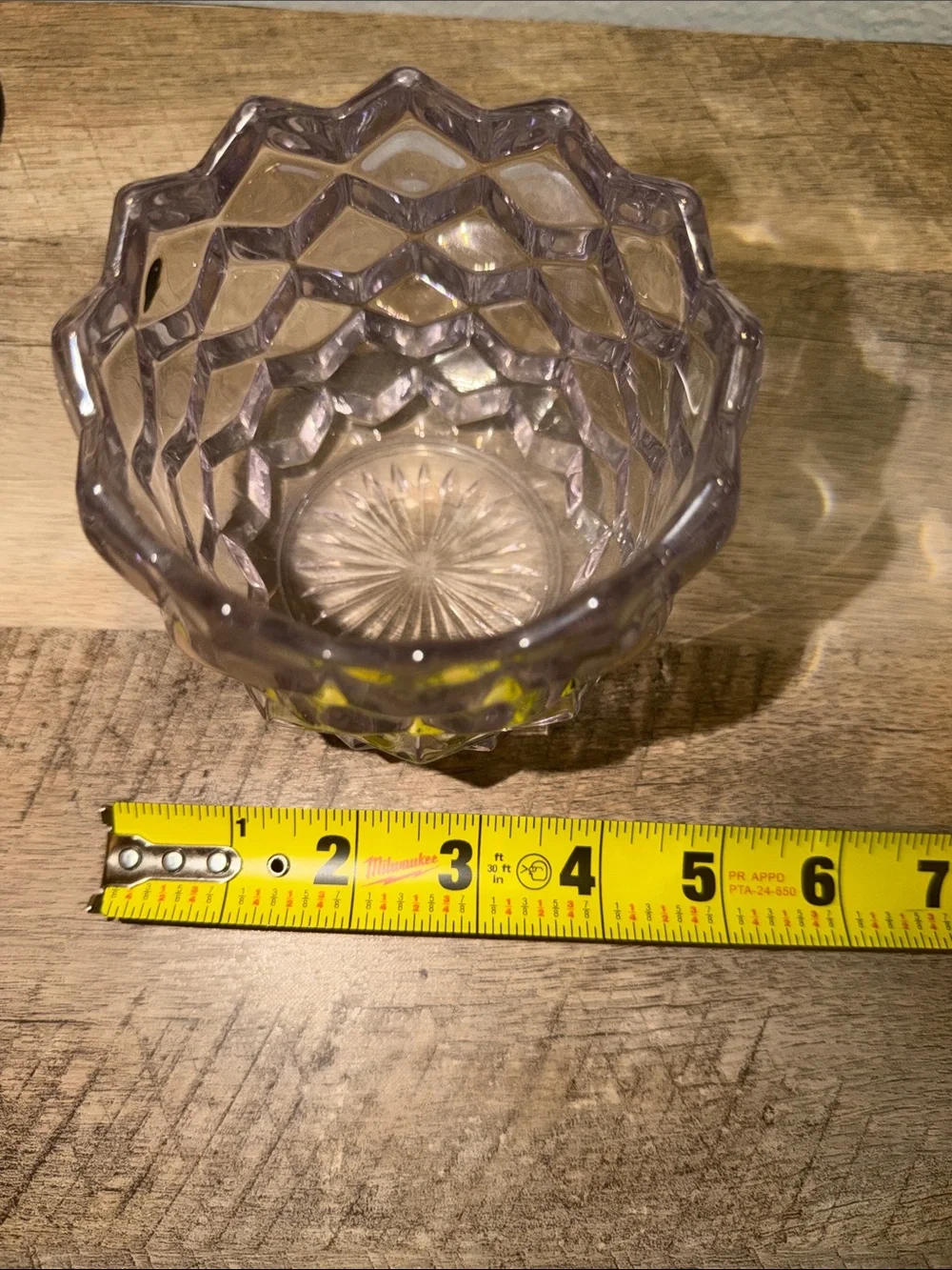 Vintage Decorative Textured Glass